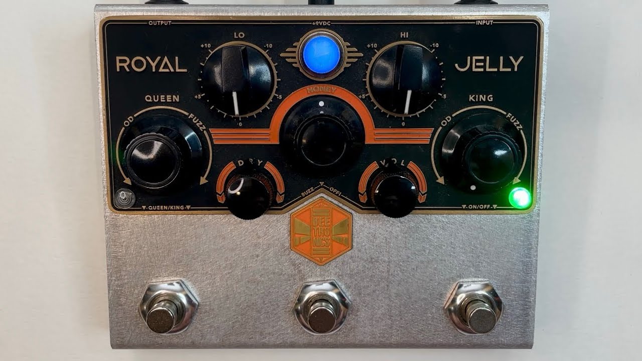 Royal Jelly Overdrive / Fuzz Beetronics Pedal Demo