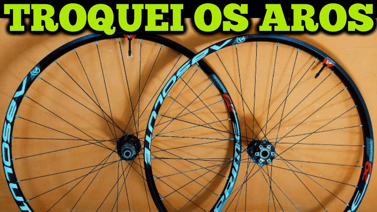 Troquei os Aros da minha Bike por Absolute Prime rodas ficaram muito leves