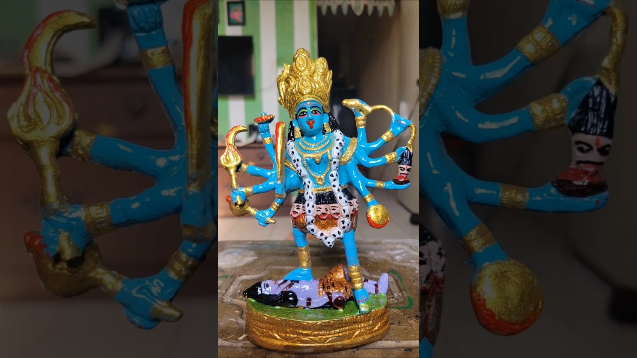 Kali mata murti painting #hindugod #painting #murti #kali #reel #sorts #hindudeity #kalimaa #kalka