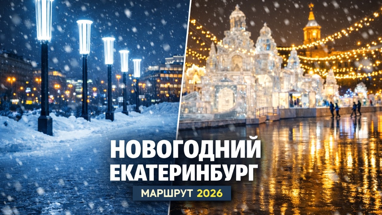 Новогодний Екатеринбург 2026: Лучший маршрут по центру