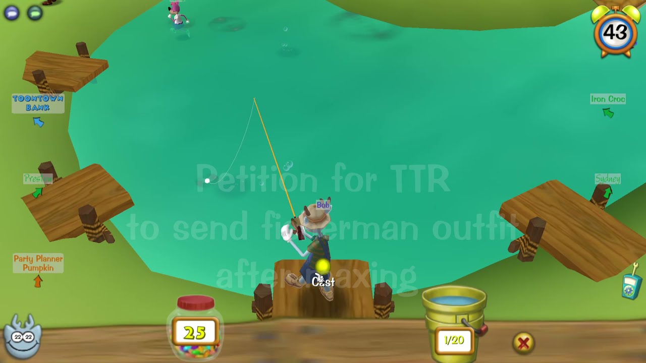 Toontown Gameplay, but it's a Fishing Update