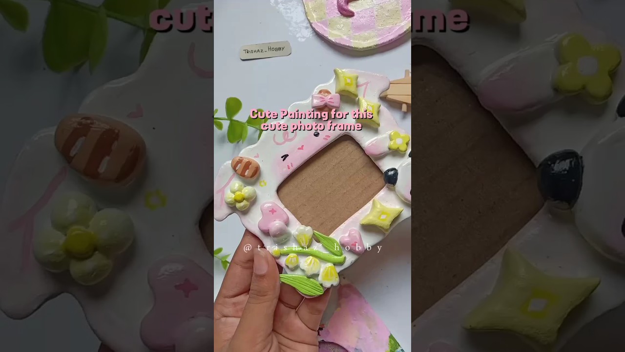 Frame tutorial here.👆. #viral #mouldit #clay #claycraft #diy #photoframe