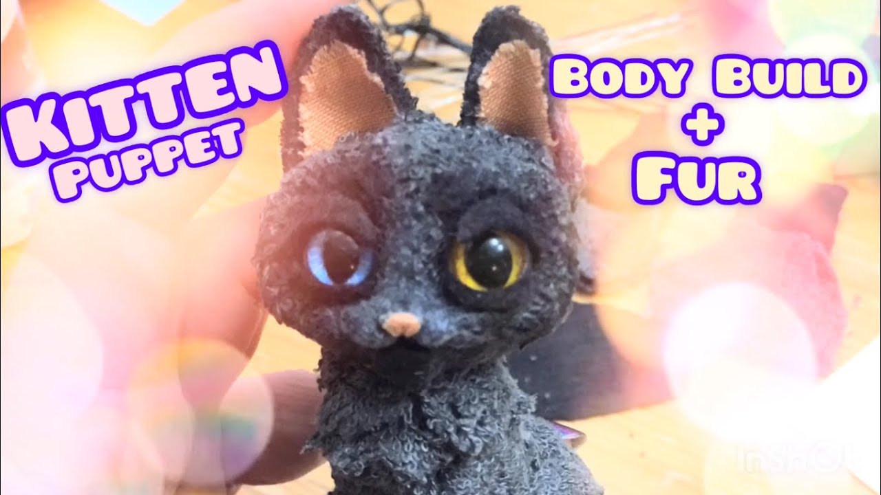 Stop-Mo Kitten Puppet Body & Fur - Non-toxic Materials
