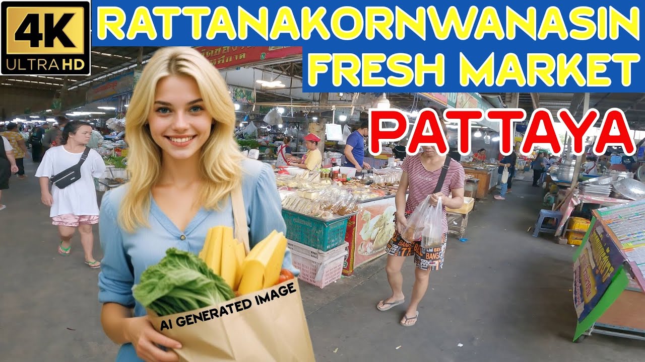 Pattaya Markets   Rattanakornwanasin Market   July 2024 Thailand