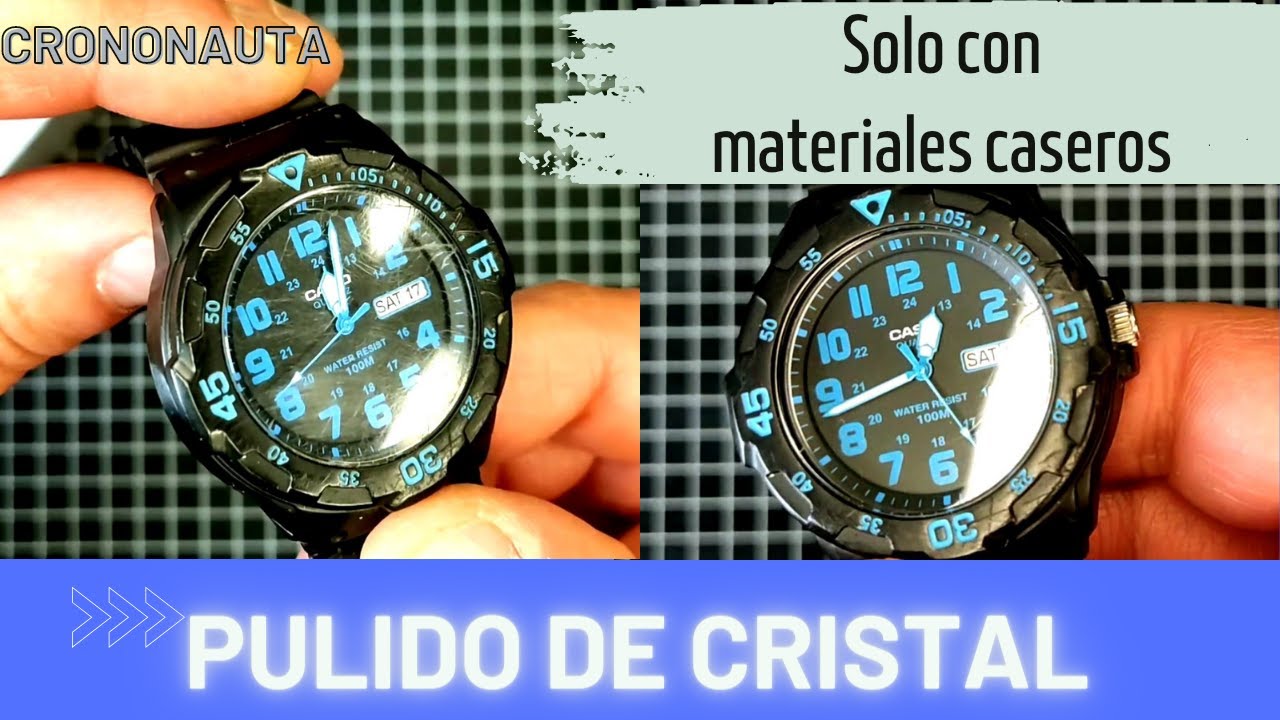 Pulir el cristal de tu reloj Casio, solo usando elementos caseros ¿Con pasta de dientes?