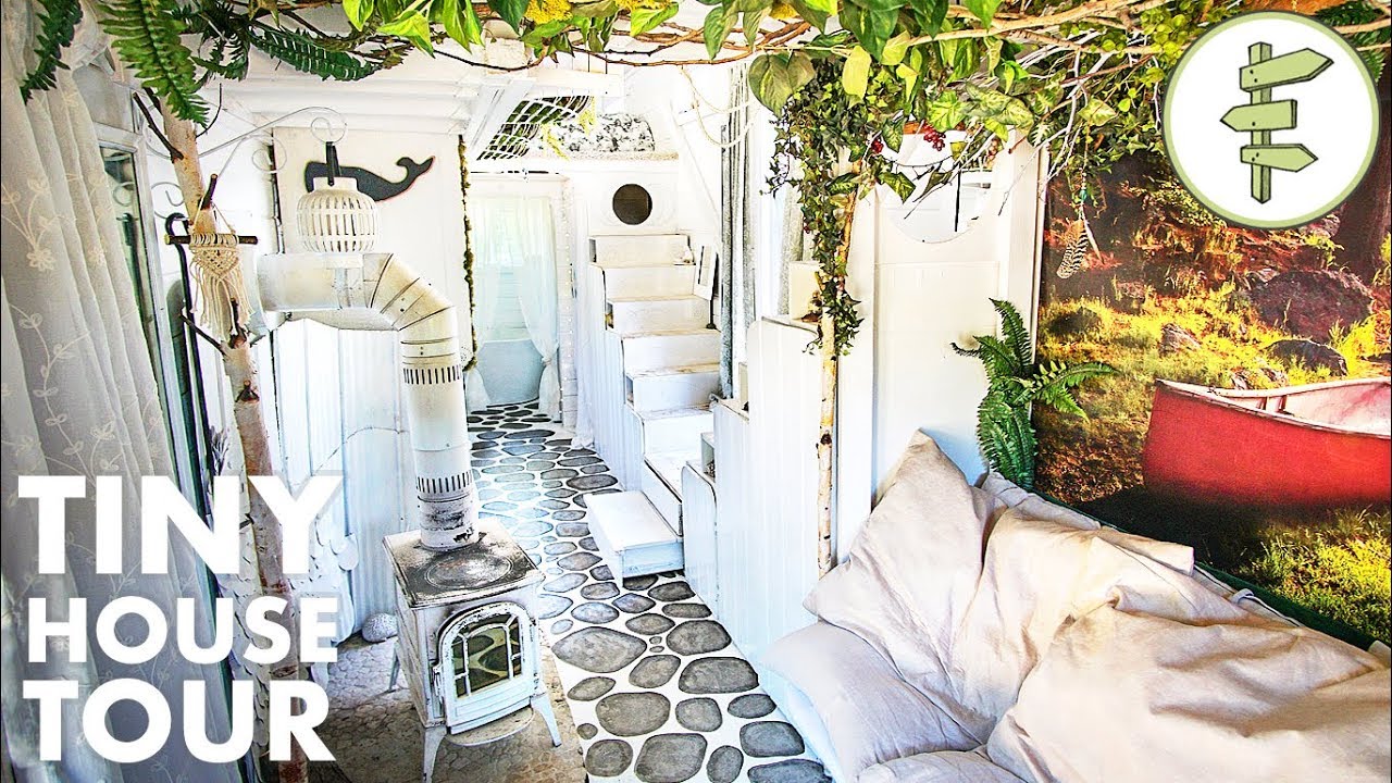 DIY Tiny House with the Most INCREDIBLE Interior Design!
