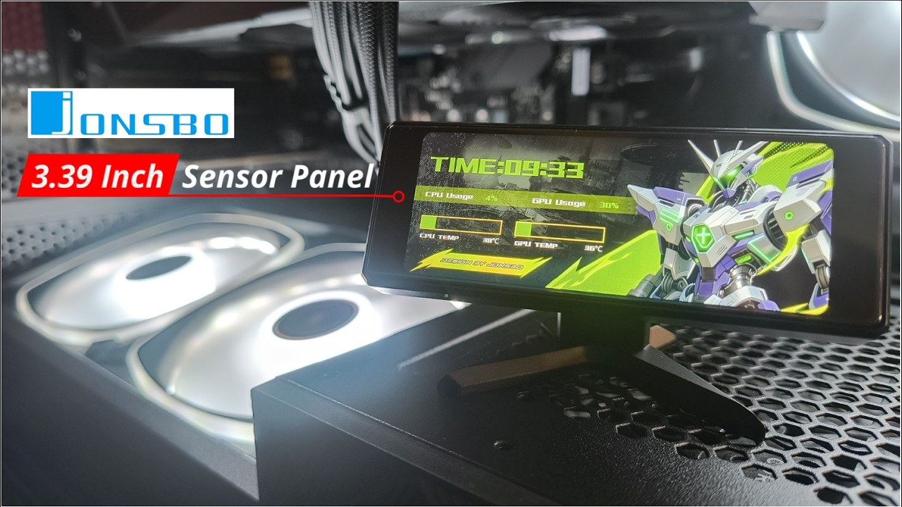 The Jonsbo DS339 Display Screen- A small, customizable sensor panel for your PC
