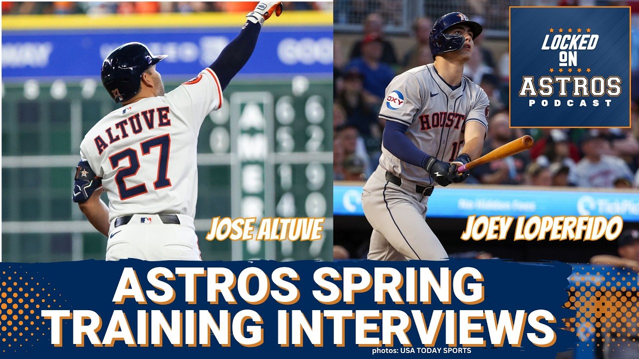 Jose Altuve and Joey Loperfido Speak at Spring Training #astros
