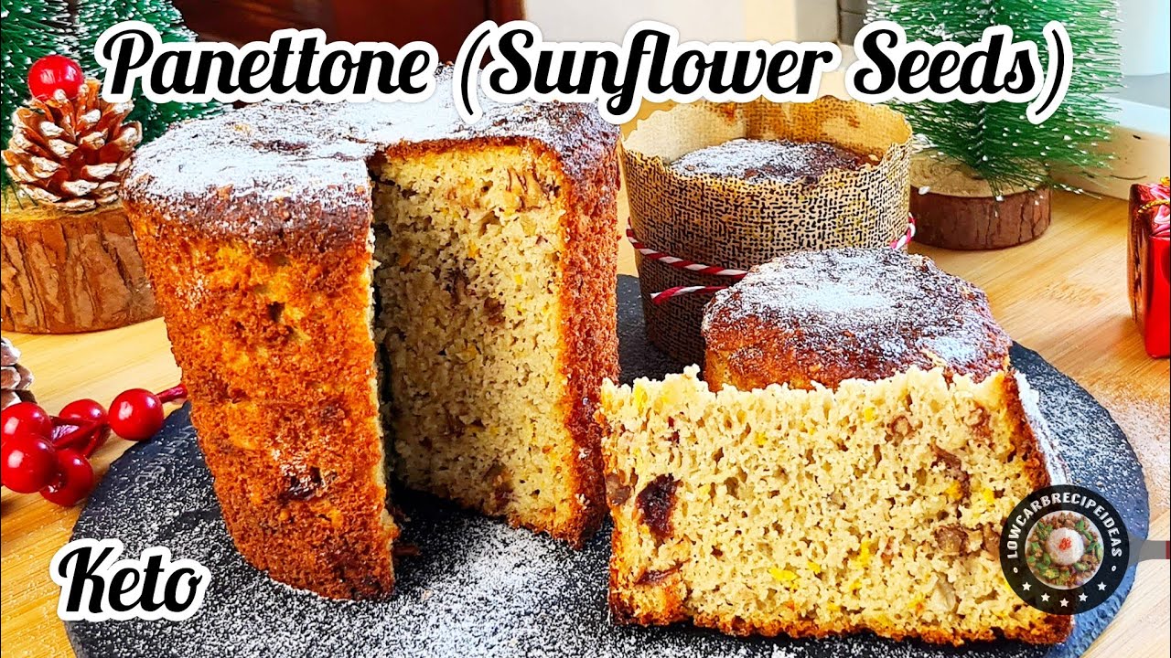 KETO PANETTONE | CHRISTMAS EDITION | SUNFLOWER SEEDS | SOFT & FLUFFY