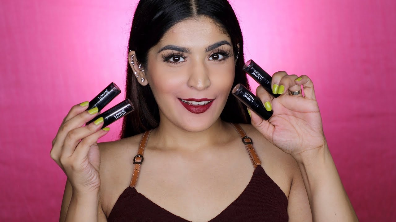 *NEW* Lakme  Absolute Matte Revolution Lipstick Review & Swatches | All Shades | Shreya Jain