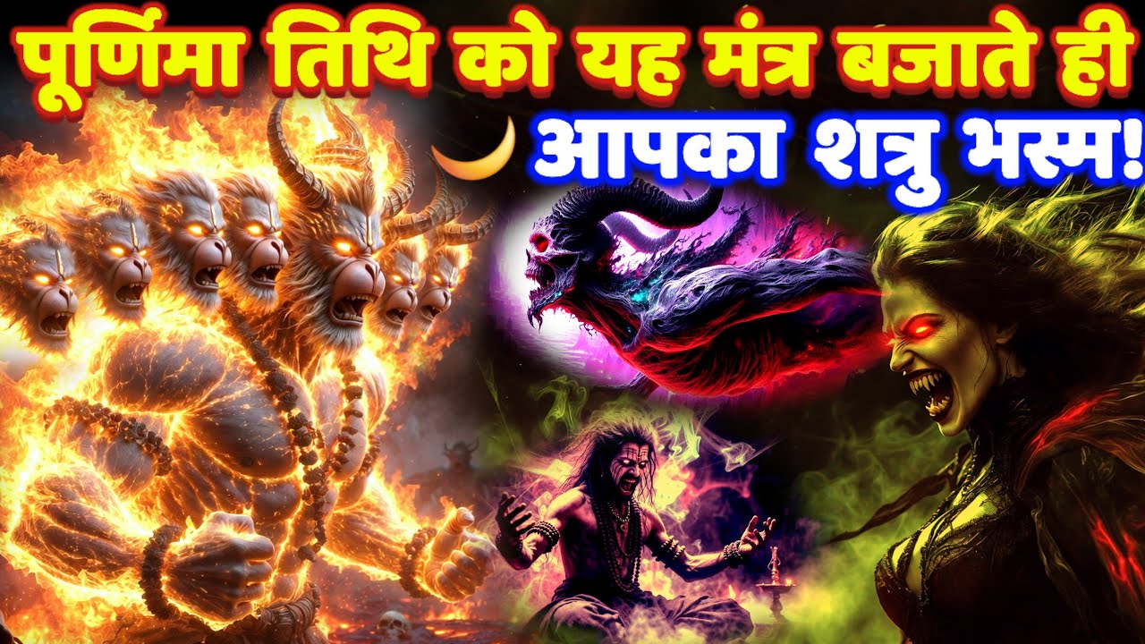 शत्रु मारण पूर्णमासी 11 मुखी हनुमान तांत्रिक मंत्र: Shatru Nashak Mantra | hanuman mantra