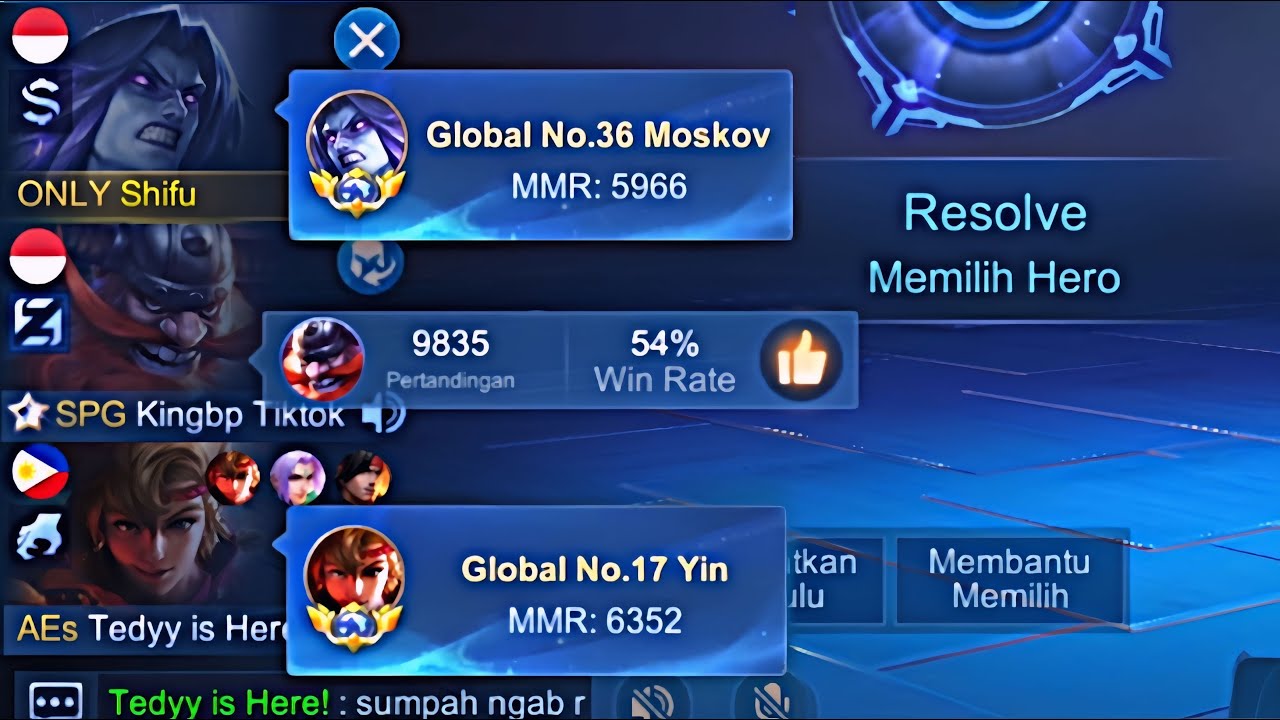 TRIO RANKED WITH TOP GLOBAL YIN & FRANCO 9000Match