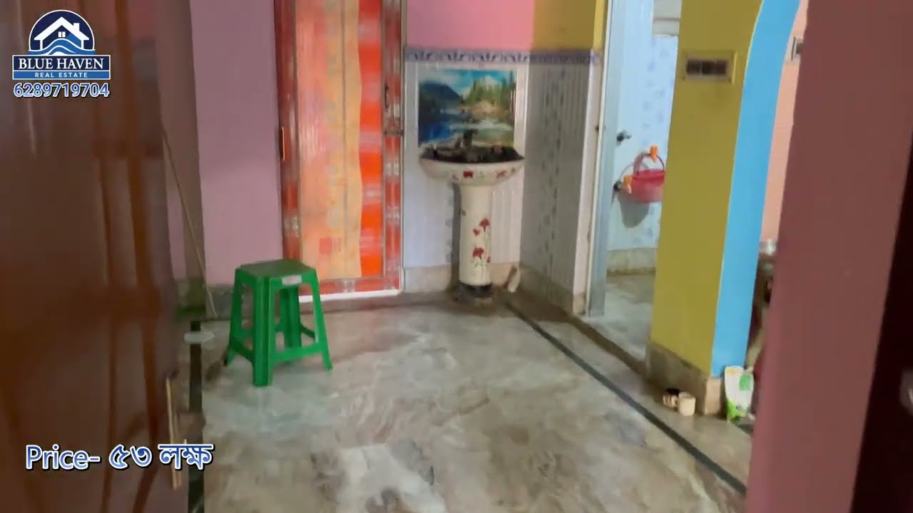 Code 31 মধ্যমগ্রাম সুভাষ পল্লীতে কম দামে গ্যারেজ সহ দোতালা বাড়ি ।