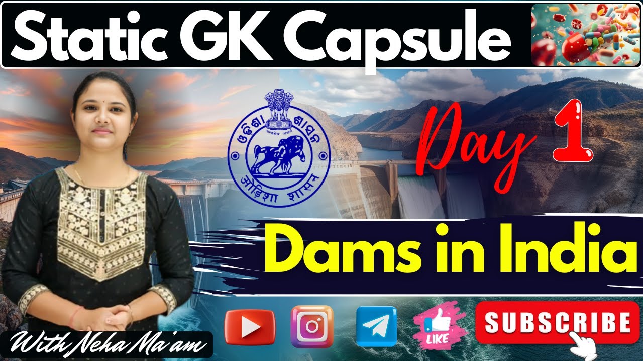Dams in India# Theory With MCQs#gk mcq#police #si #osap #rrbntpc #SSCGD#ODISHA CGL #nehamaam21 #oisf
