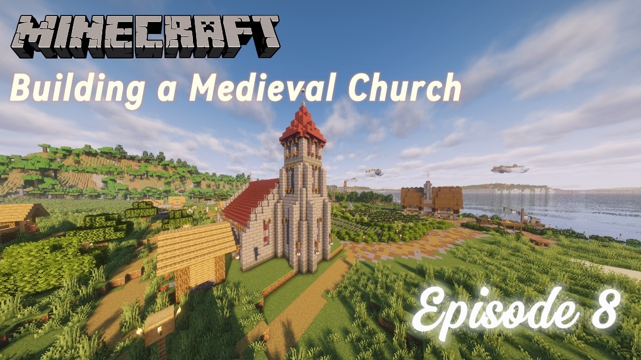 Minecraft Medieval Church | Relaxing Village Transformation 1.21
