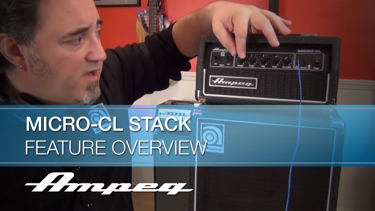 Ampeg Micro-CL Stack Bass Head and Cabinet - Feature Overview