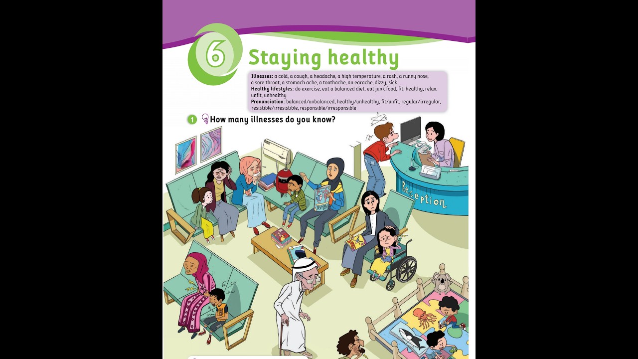 unit 6 staying healthy صفحة 18 كتاب الطالب فصل ثاني English with Rawan