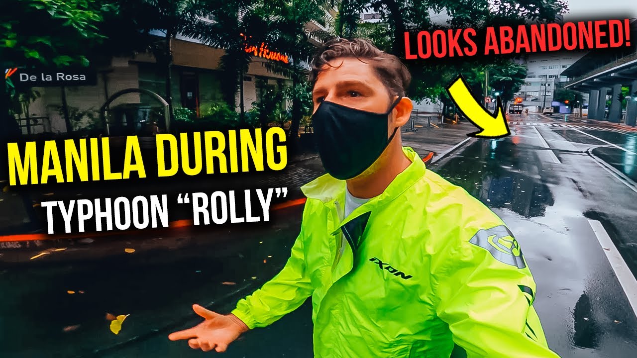 MANILA Typhoon UPDATE - Walk Through streets of MAKATI! Never seen it like THIS!