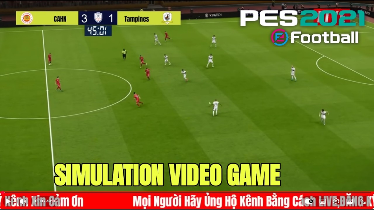 🔴[Trực Tiếp]  CAHN vs Tampines  |  19h30 ngày 4/2 Shopee Cup 2025/2026  |Simulation Video Games