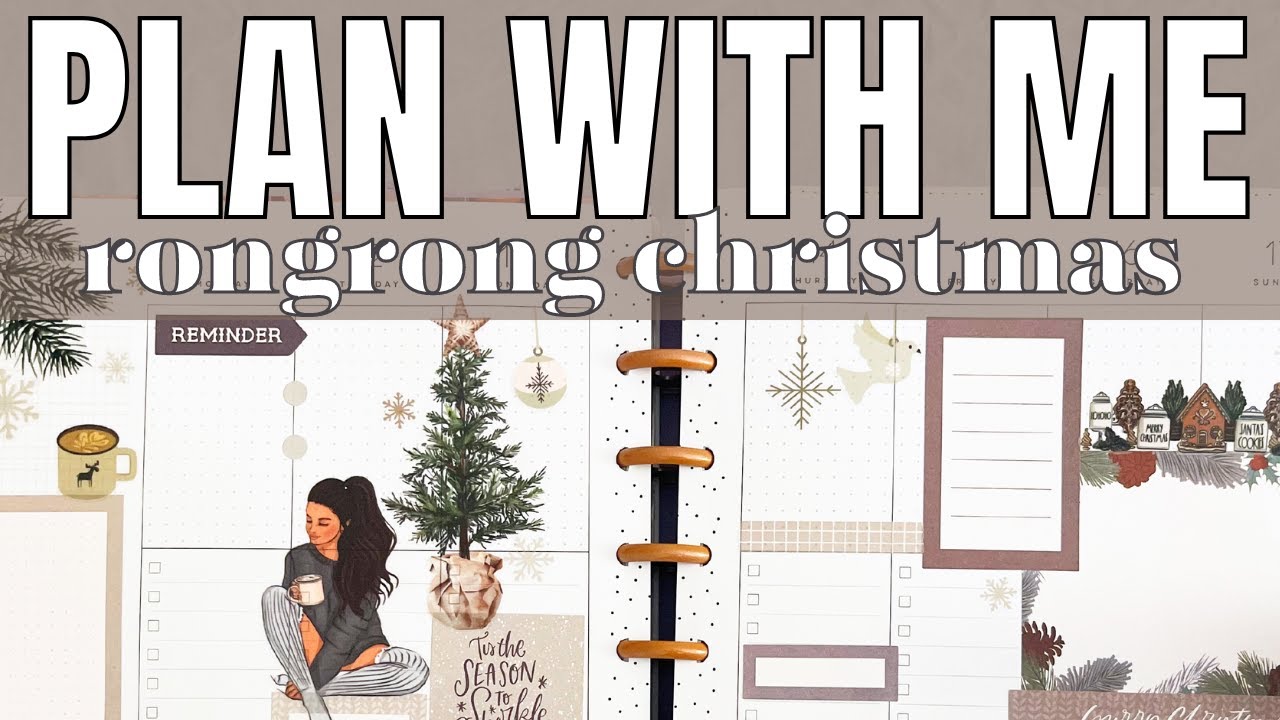 Plan With Me | Rongrong Christmas Spread | Merry & Bright | Classic Happy Planner