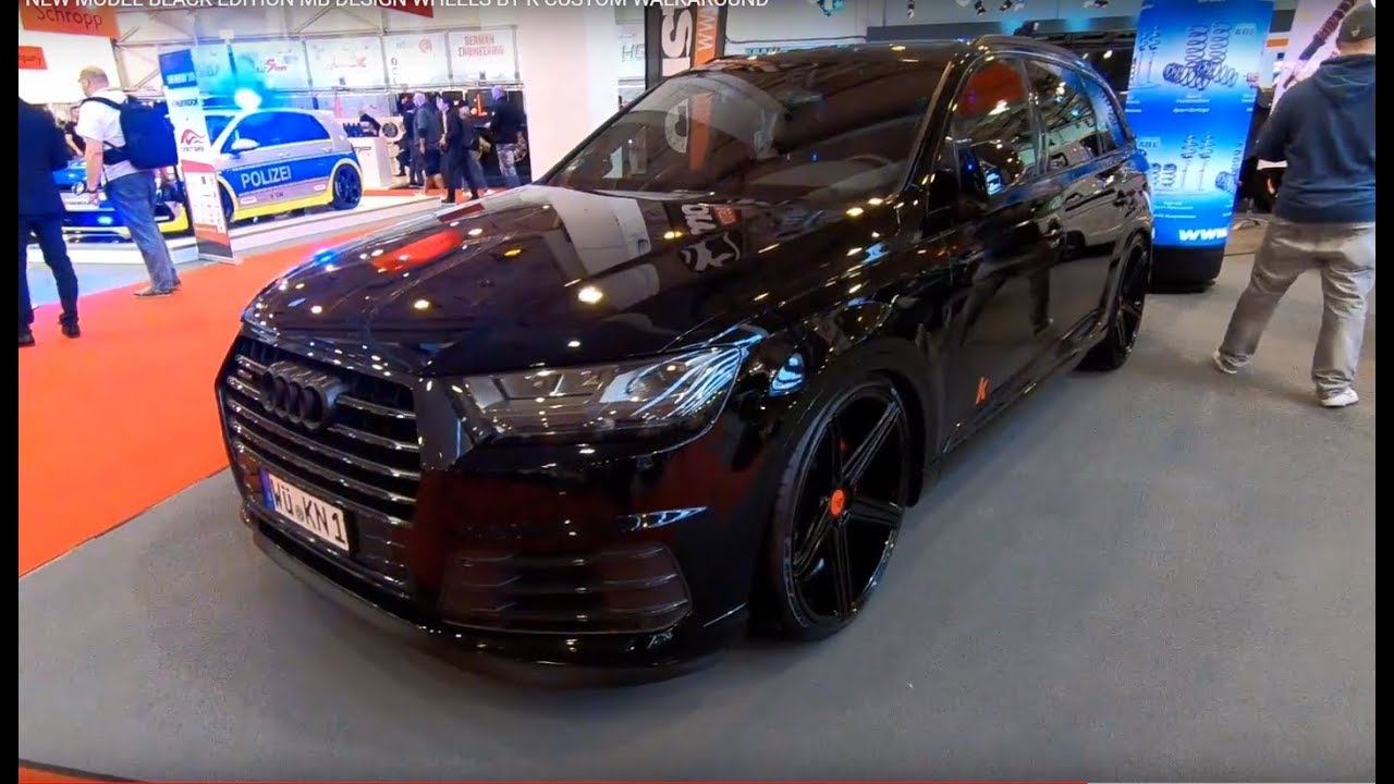 Audi Q7 SUV quattro new model black edition MB design wheels by k custom walkaround V0129