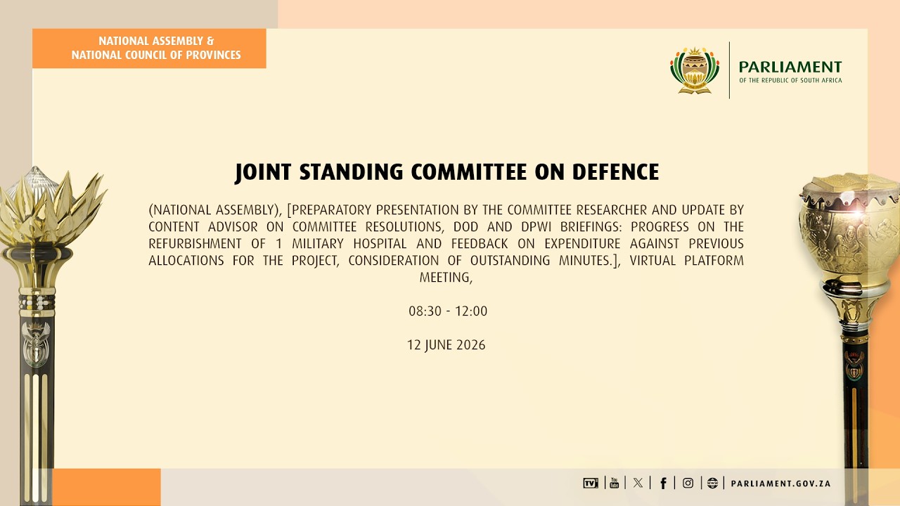 Joint Standing Committee on Defence, 12 June 2026