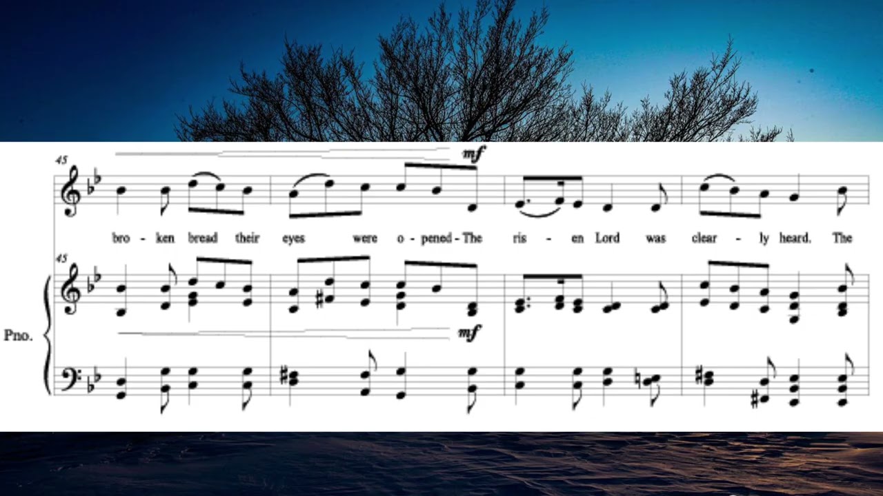 The Living Christ Before Them Rose, sacred music for vocal solo