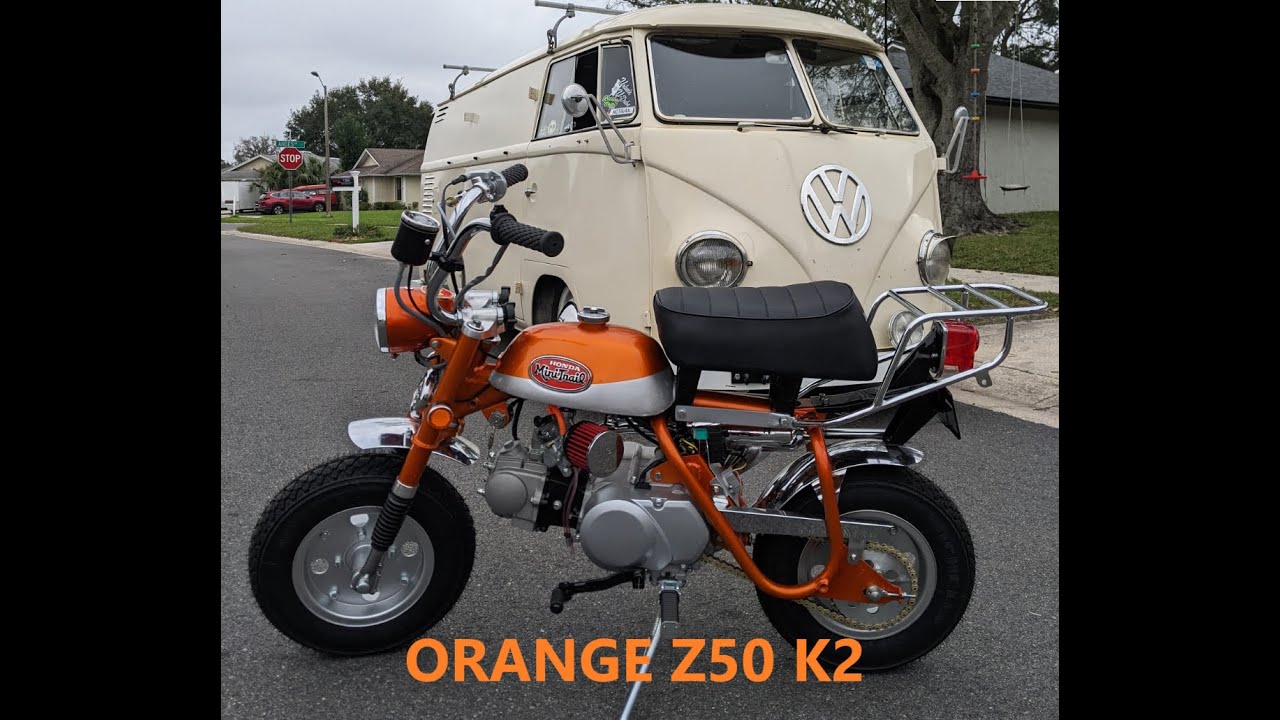 Honda Z50 K2 Mini Trail Monkey - Candy Orange - 90cc Swap Build