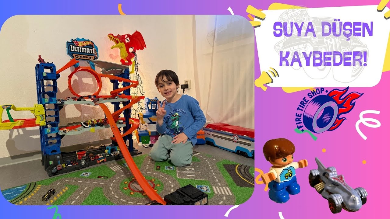 Ultimate Garaj’a yeni pist ekledik! 🏁🚗 Suya düşen kaybediyor 💦Karşıya geçenler kazanıyor! 🏆