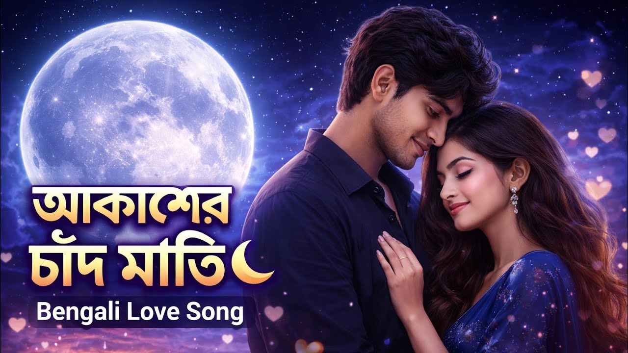 Akasher Chand Mati 🌙 | Bengali Love Song | Dreamy Romantic Melody | Premer Diary