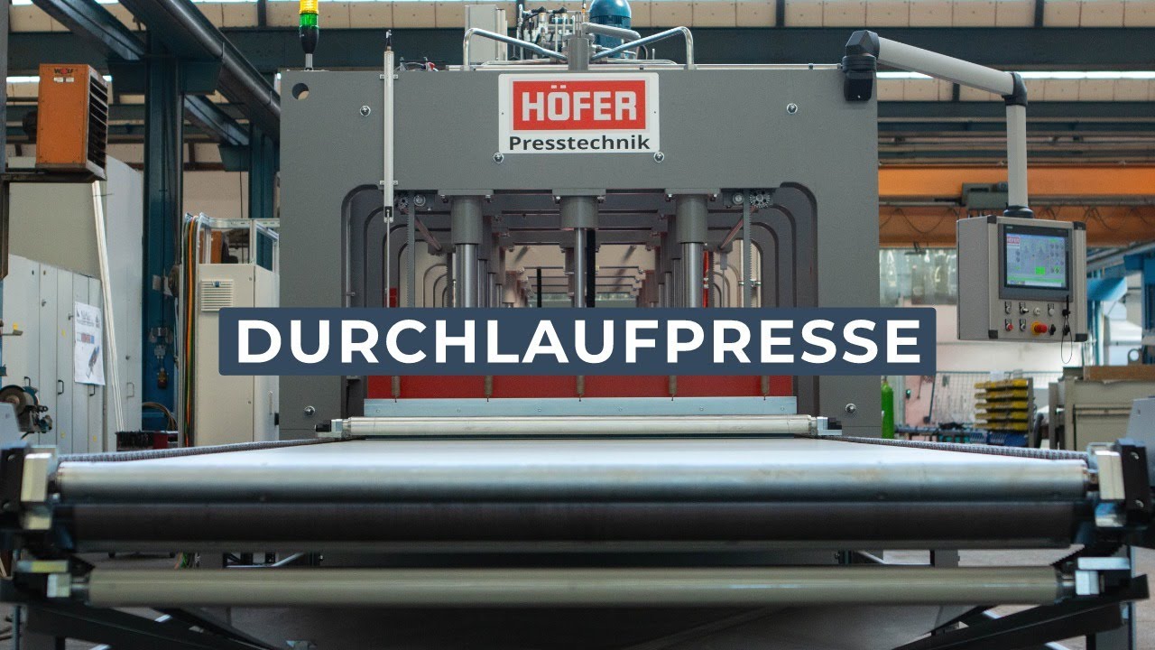 Durchlaufpresse