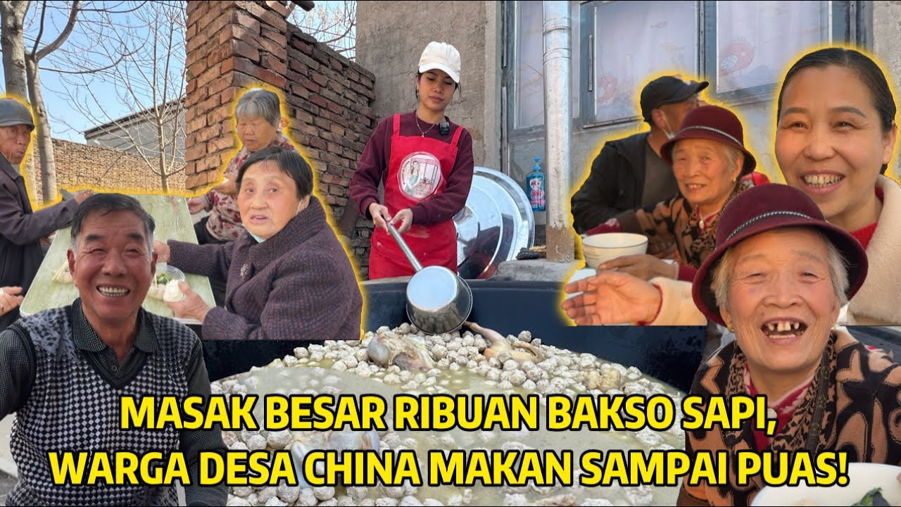 3 ORANG BIKIN 2600 BUTIR BAKSO SAPI BUTUH WAKTU BERAPA LAMA? DIBAGI KE 2 DESA