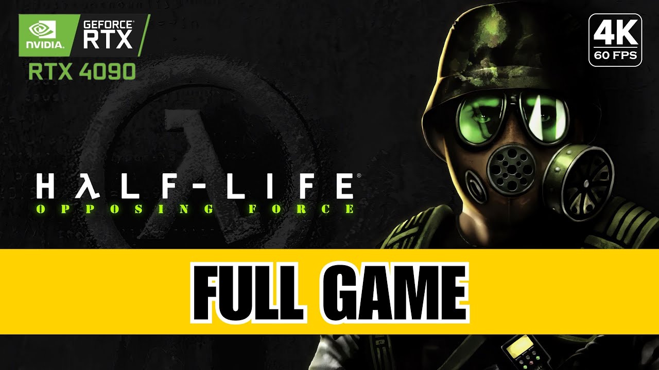 HALF LIFE - OPPOSING FORCE | No Damage Walkthrough | No Commentary