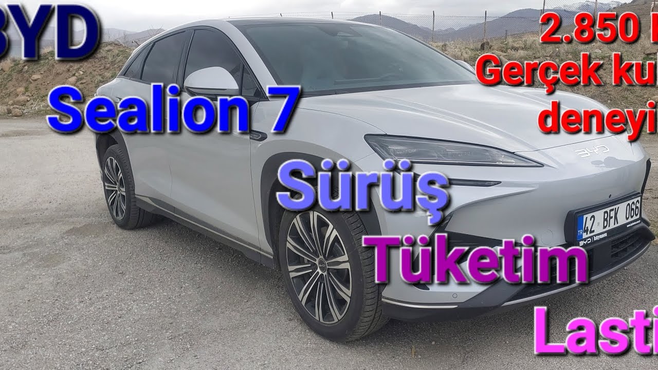 Byd Sealion 7 sürüş, tüketim, lastik, test.