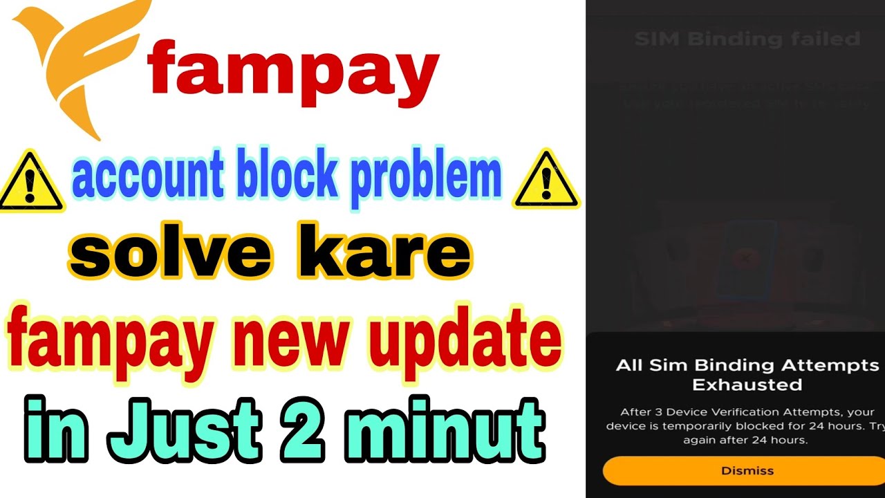 fampay account verification limit reached problem solution 2024