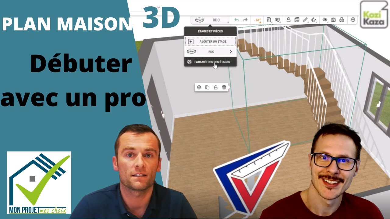 PLAN de maison en 3D gratuit ? Débuter sur KoziKaza 🎯 (avec Vincent Cavuoto)