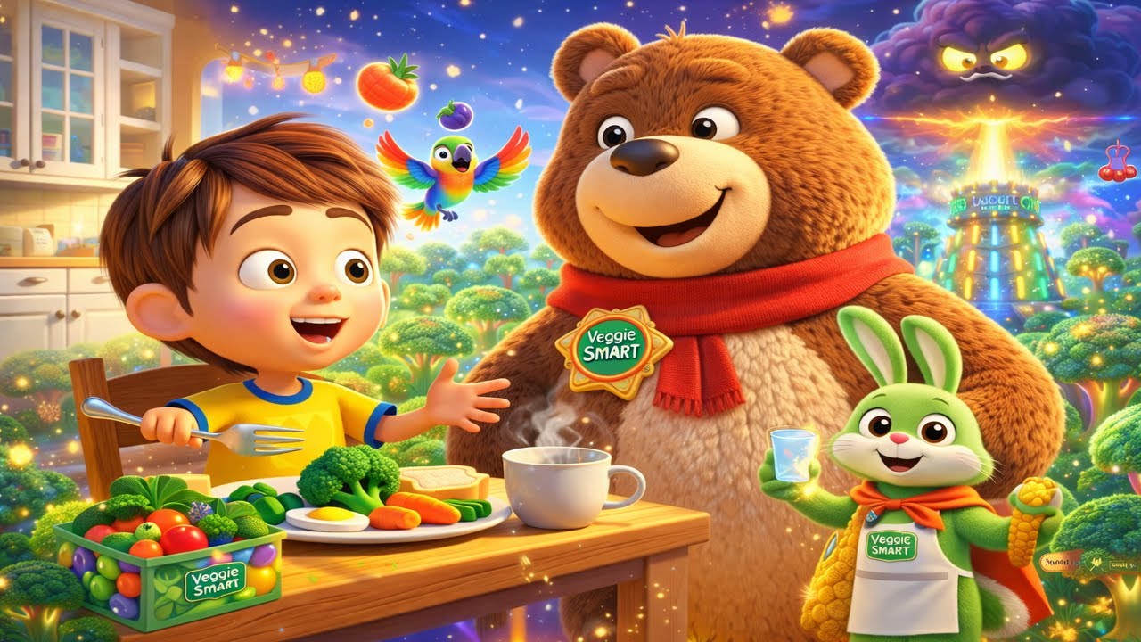 🥦 Bon And Buddy Adventure: Vegetable Light Planet | Kids Learn to Eat Veggies | 30 Minute Cartoon