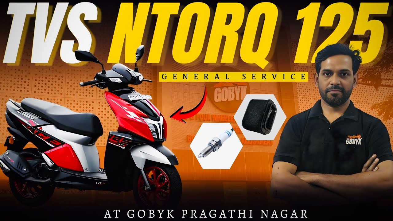 TVS NTORQ 125 Full General Service | In Telugu | GOBYK 