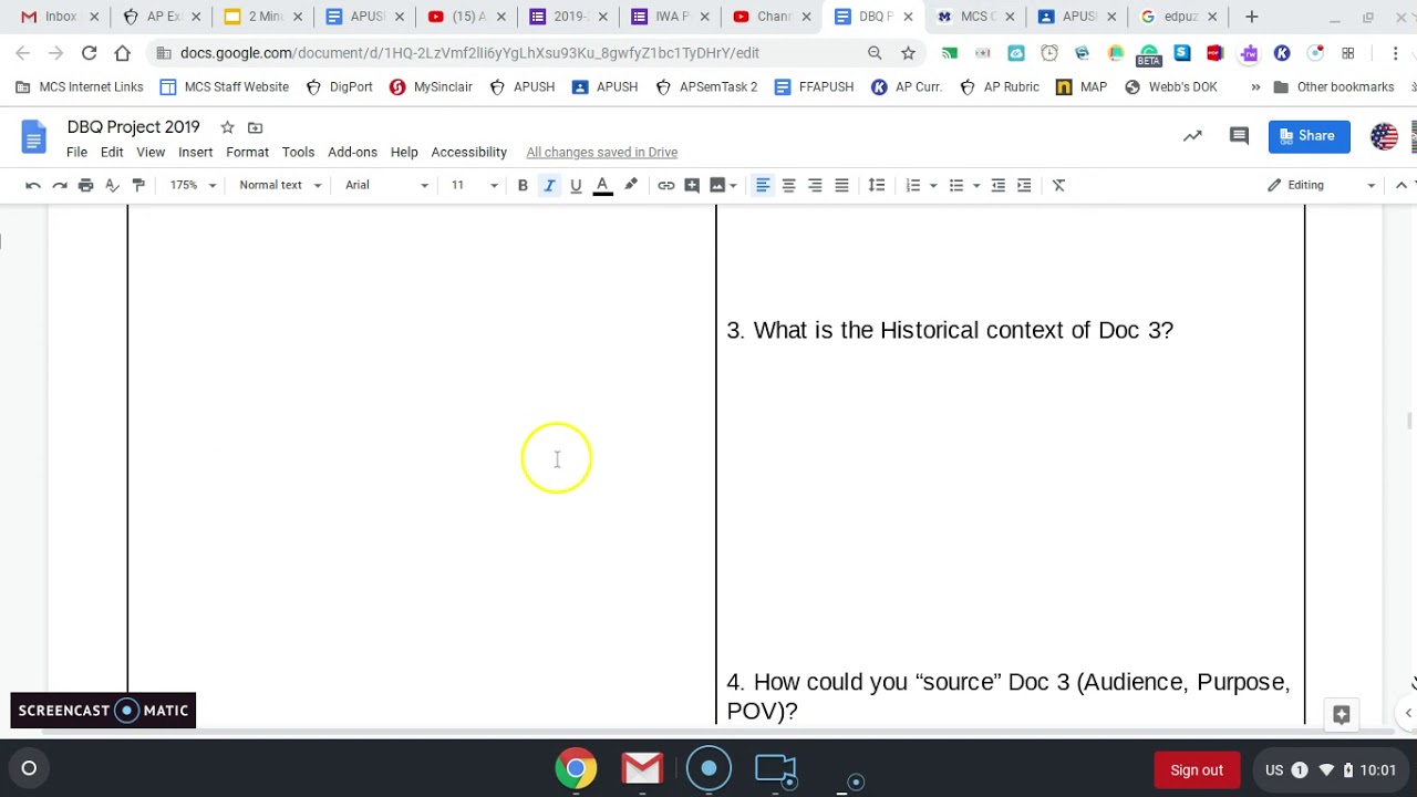 DBQ Project Video