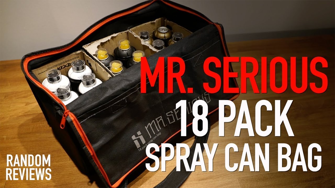 Best Spray Can Bag? Mr Serious 18 Pack Spray Can Bag - Review