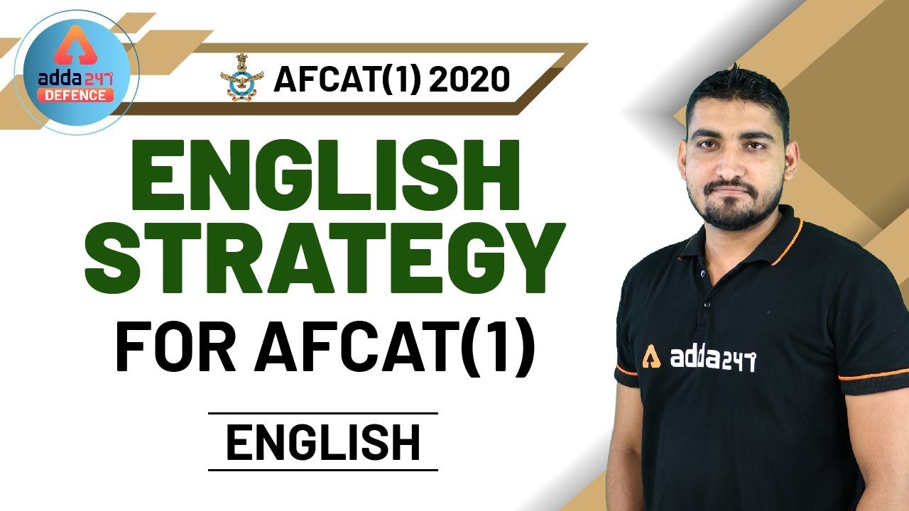AFCAT 2020 Preparation | English | English Strategy for AFCAT (1) 2020