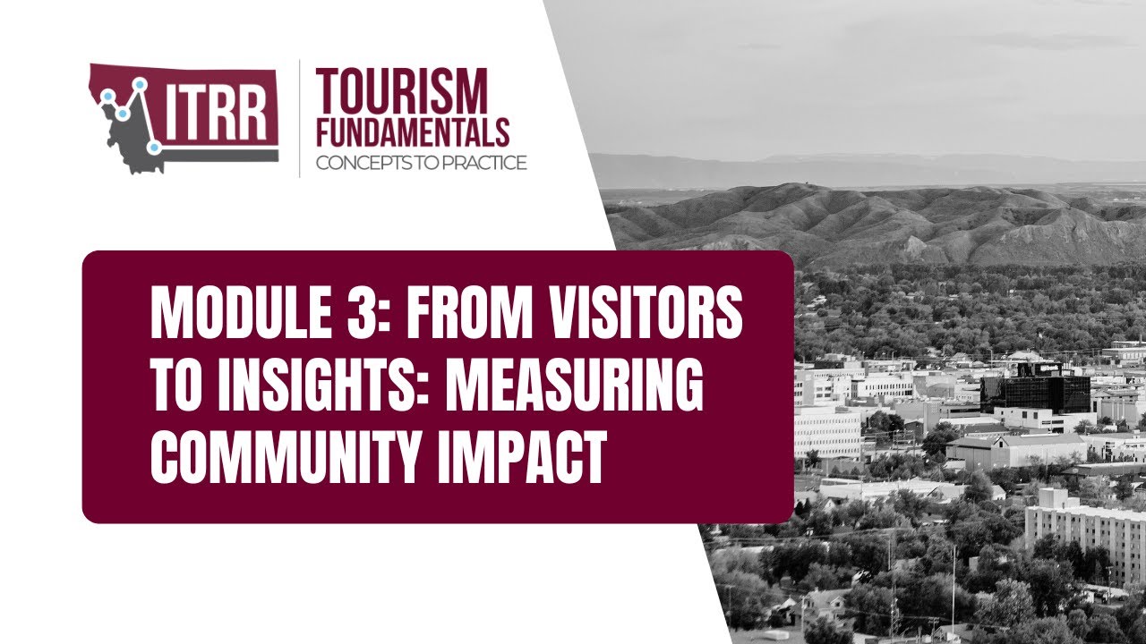 Tourism Fundamentals: Concepts to Practice – Module 3: From Visitors to Insights