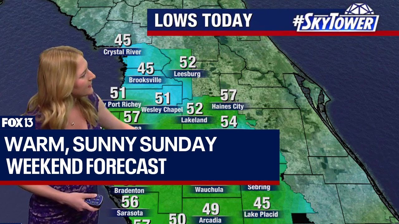 Tampa weather: Warm, less wind on Sunday