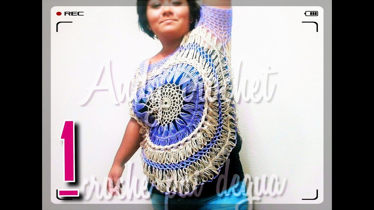 #BLUSA #MANDALA A #HORQUILLA  #CROCHET  1 de  ( 2  )