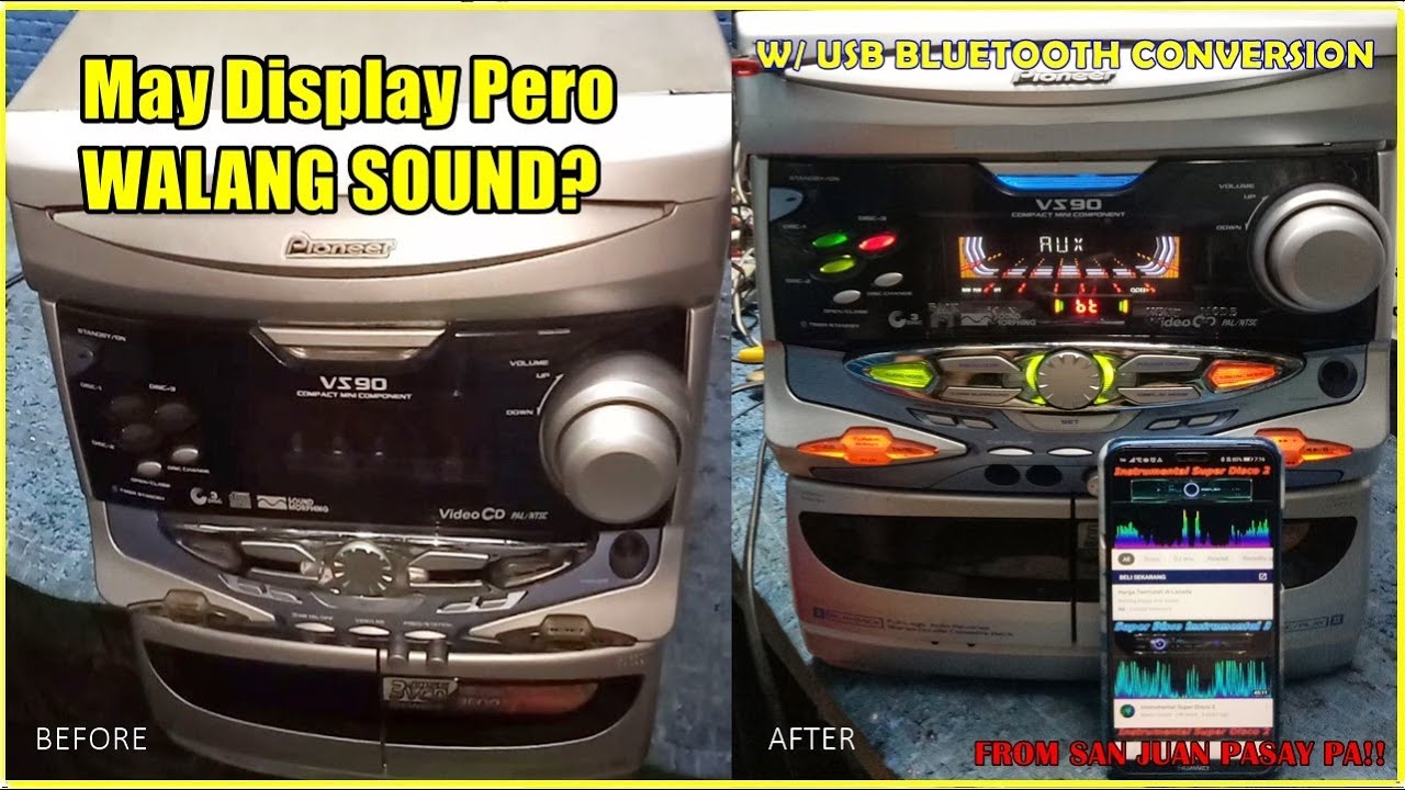 Pioneer Component NO Sound & Bluetooth Conversion