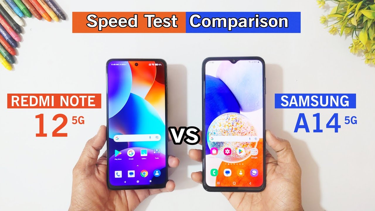 Redmi Note 12 5G vs Samsung A14 5G Speed Test and Comparison | Which is Better?
