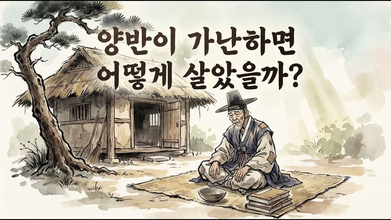 [궁금 한국사] 조선시대, 양반이 가난하면 어떻게 살았을까? | 역사 오디오북 |