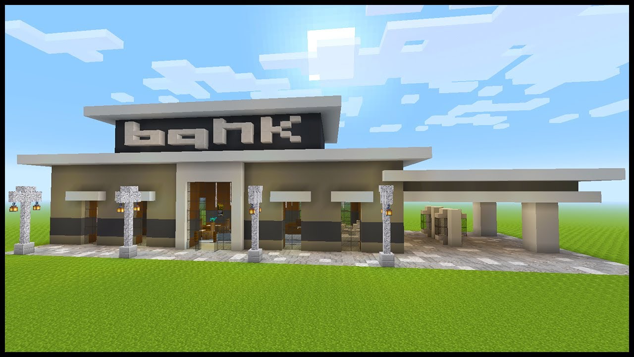 Minecraft: How to Build a Bank | PART 1