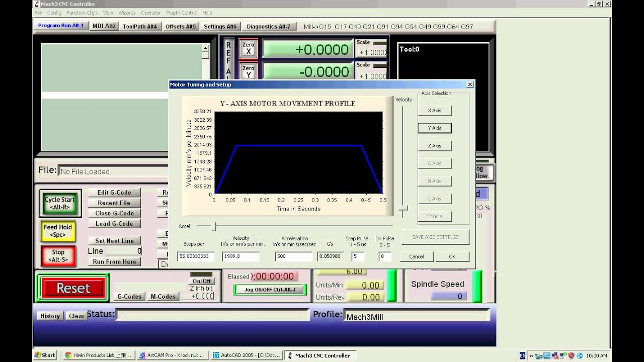 How to set Mach3  step per unit