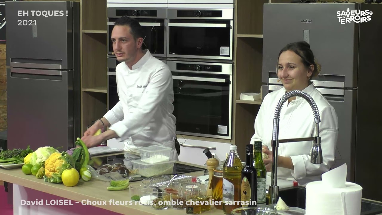 DAVID LOISEL   Choux fleurs r&ocirc;tis, omble chevalier sarrasin